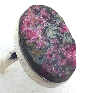 EUDIALYT  Eudyalit Ring Gr. 18 925 Sterling Silber Rohstein