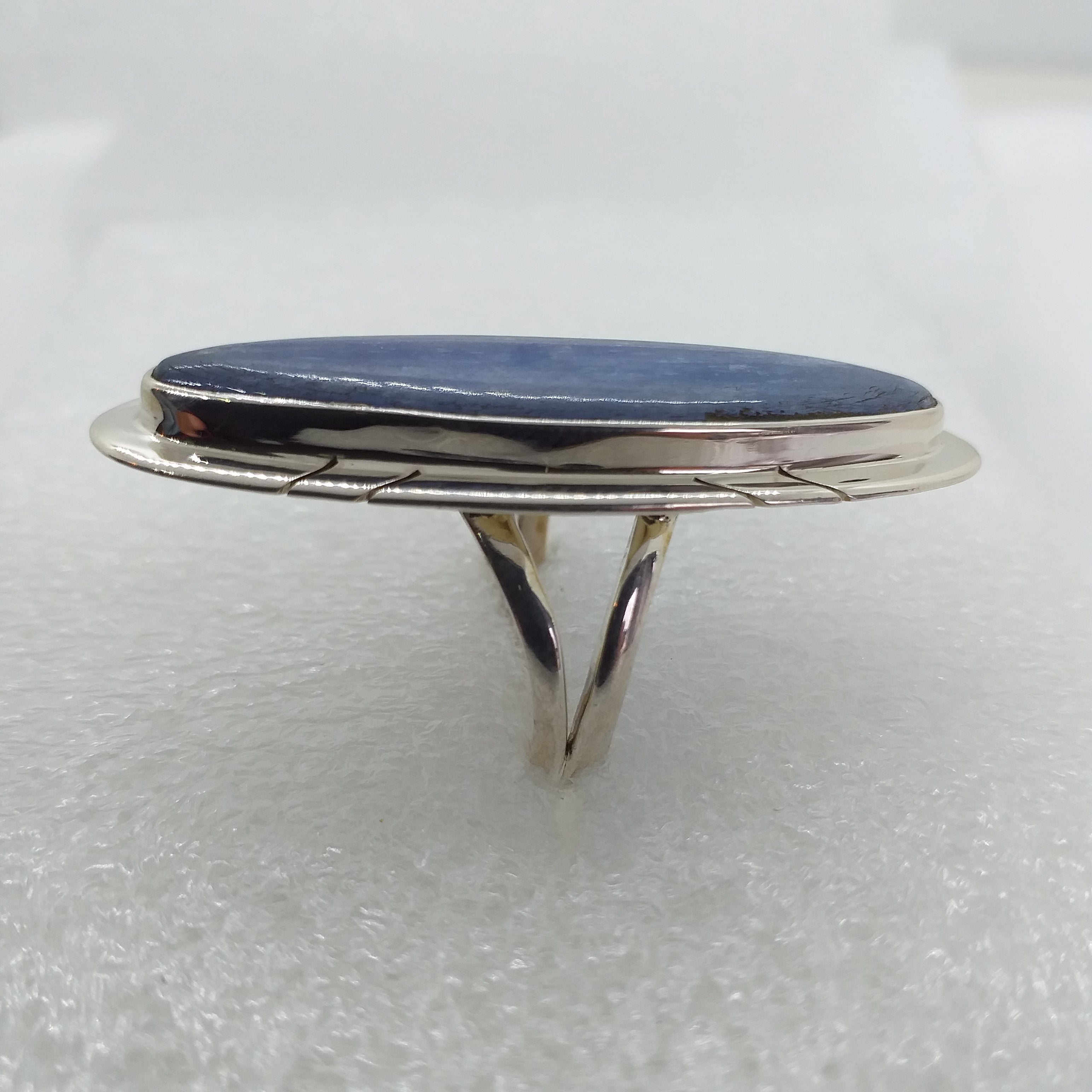 KYANIT blau Ring RIESIG Gr. 18 925 Sterling Silber