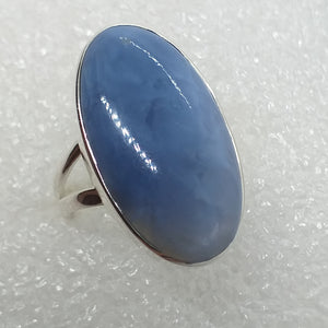 blauer OREGON OPAL Ring Gr. 18 925 Sterling Silber
