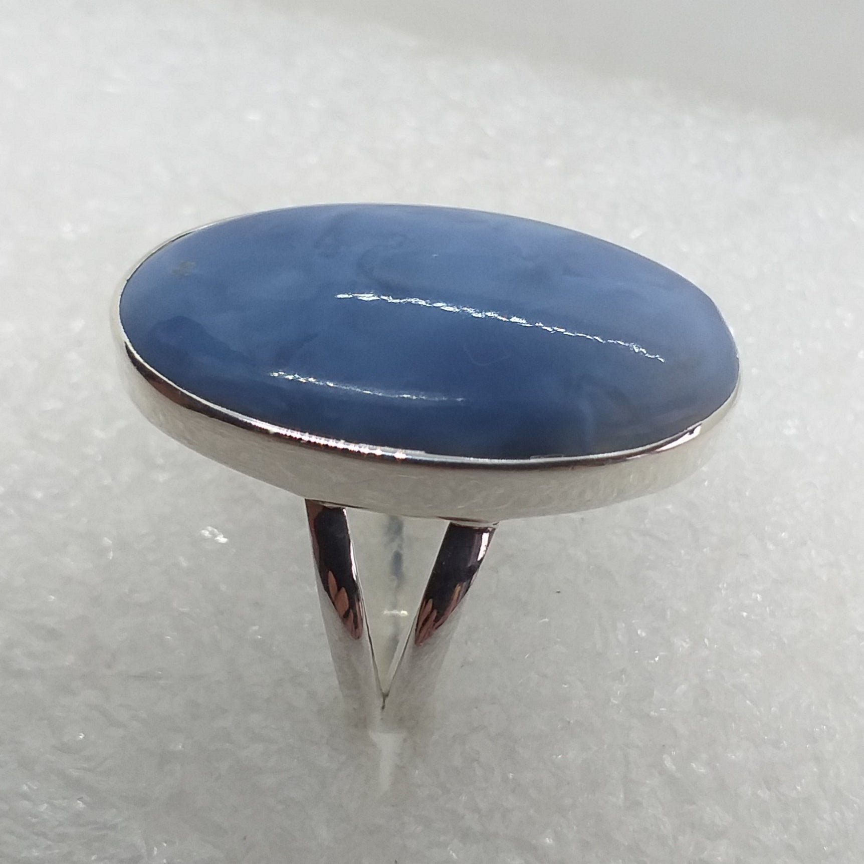blauer OREGON OPAL Ring Gr. 18 925 Sterling Silber