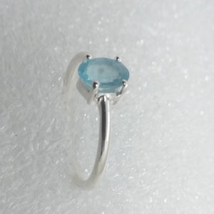 Blautops Ring Gr. 17 925 Sterling Silber