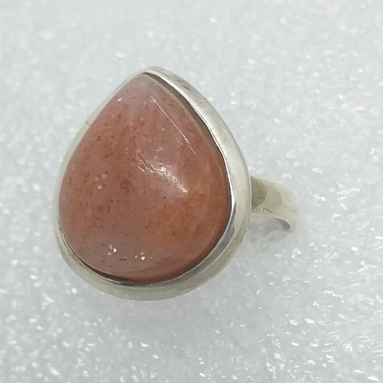 echter Natur SONNENSTEIN Oligoklas Ring Gr. 18 925 Sterling Silber