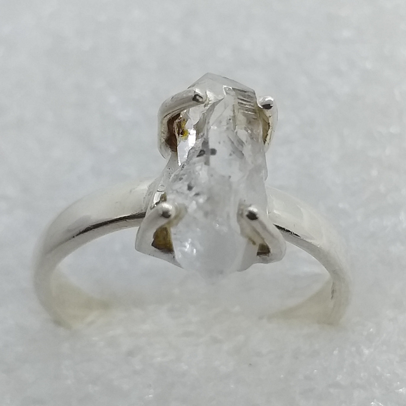 HERKIMER DIAMANT  Ring Gr. 19 925 Sterling Silber