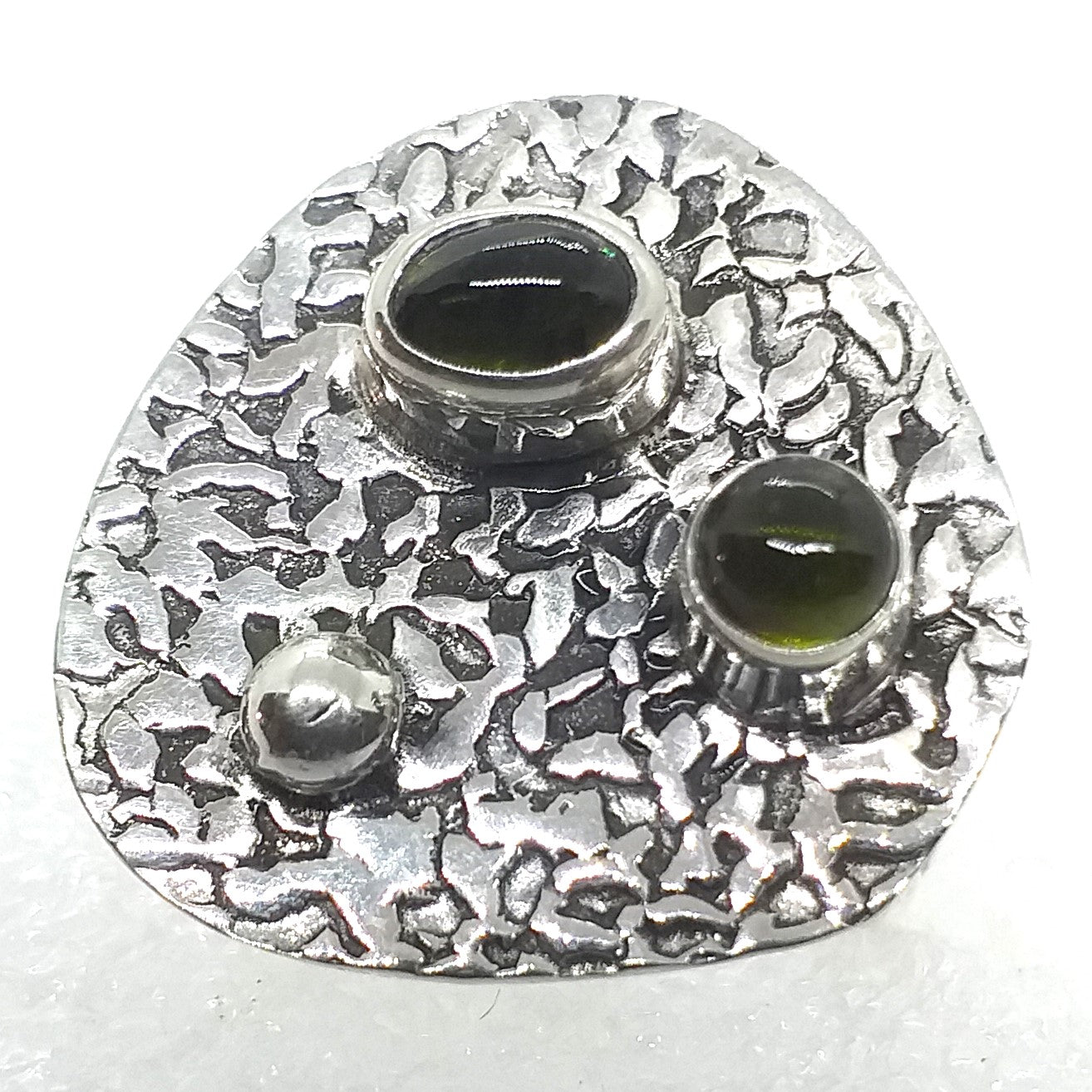 grüner TURMALIN grün Ring Gr. 17  925 Sterling Silber Verdelith