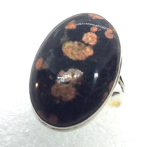 JASPIS Blütenjaspis Ring Gr. 18 925 Sterling Silber