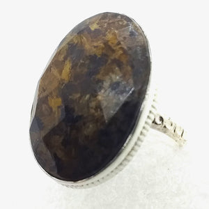 BRONZIT Ring Gr. 19 925 Sterling Silber