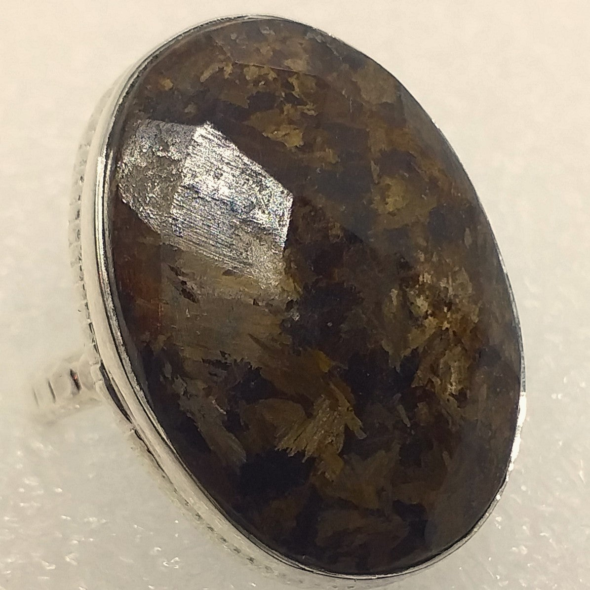 BRONZIT Ring Gr. 19 925 Sterling Silber