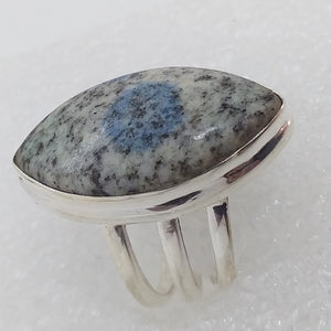 AZURIT in Granit K2 RING Gr. 16,5 925 Sterling Silber