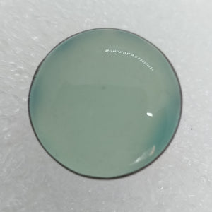 echter blau-grüner CHALCEDON Ring Gr. 17 925 Silber Calzedon