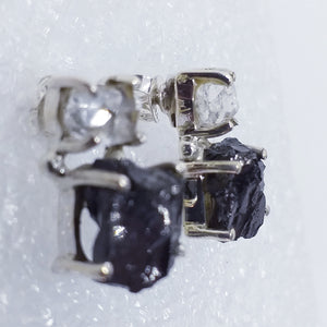 EDEL SCHUNGIT Herkimer Diamant Ohrringe 925 Silber (Kopie)