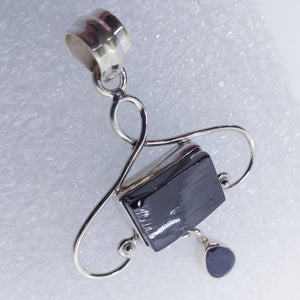 EDEL SCHUNGIT Anhänger 925 Silber (Kopie)