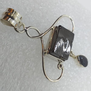EDEL SCHUNGIT Anhänger 925 Silber (Kopie)
