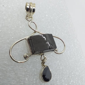 EDEL SCHUNGIT Anhänger 925 Silber (Kopie)
