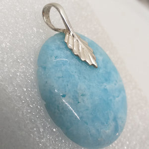 Hemimorphit Anhänger blau 925 Sterling Silber