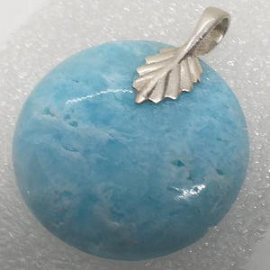 Hemimorphit Anhänger blau 925 Sterling Silber