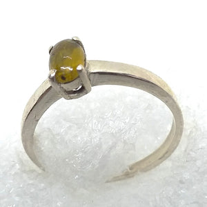 GRÜNER TURMALIN Ring Gr. 17 925 Sterling Silber grün VERDELITH