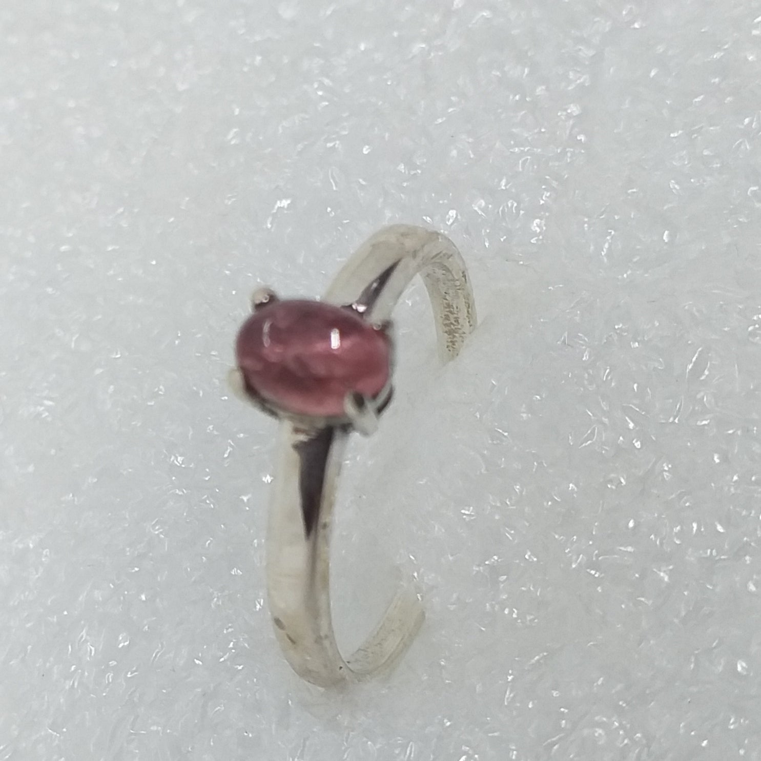 PINK TURMALIN Ring Gr. 17 925 Sterling Silber pinker rosa Rubellit 6x4mm