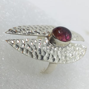 PINK TURMALIN Ring Gr. 17 925 Sterling Silber rosa Rubellit