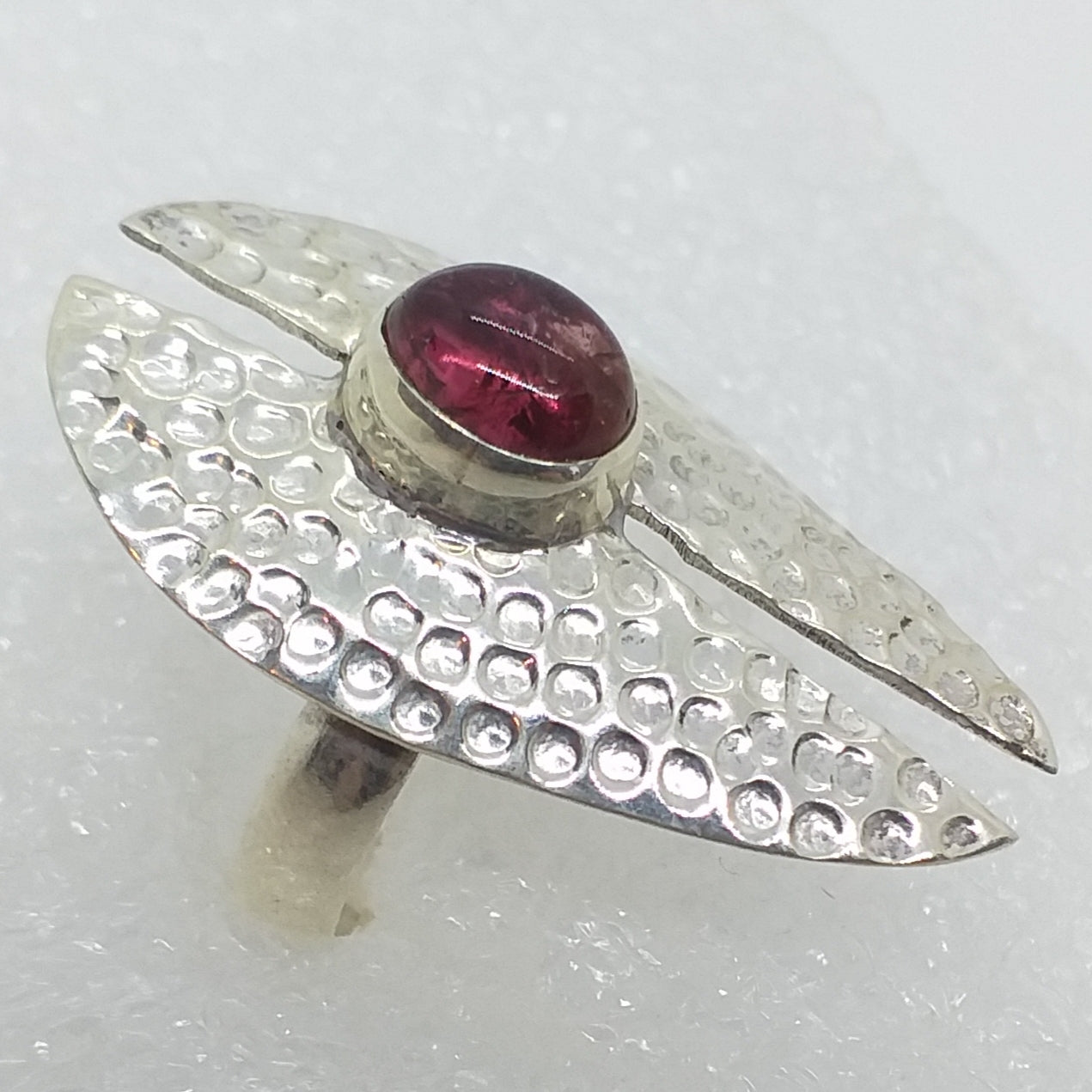 PINK TURMALIN Ring Gr. 17 925 Sterling Silber rosa Rubellit