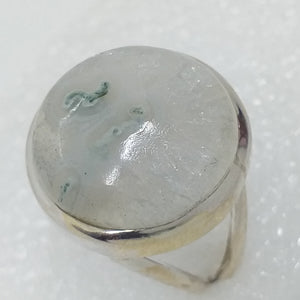 SOLARQUARZ STALAKTIT RING Gr. 19 925 Sterling Silber