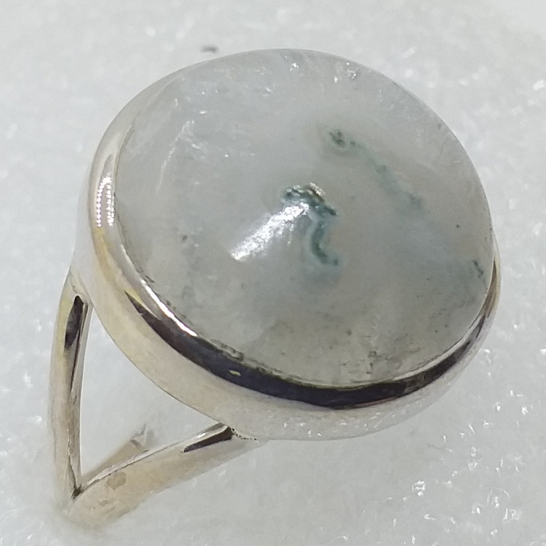 SOLARQUARZ STALAKTIT RING Gr. 19 925 Sterling Silber