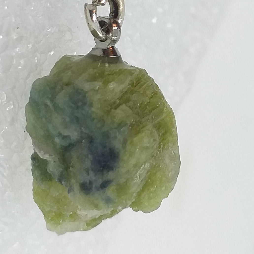TURMALIN grün Quarz Verdelith Anhänger Granat 925 Sterling Silber Rohstein Kristall Lepidolith grüner