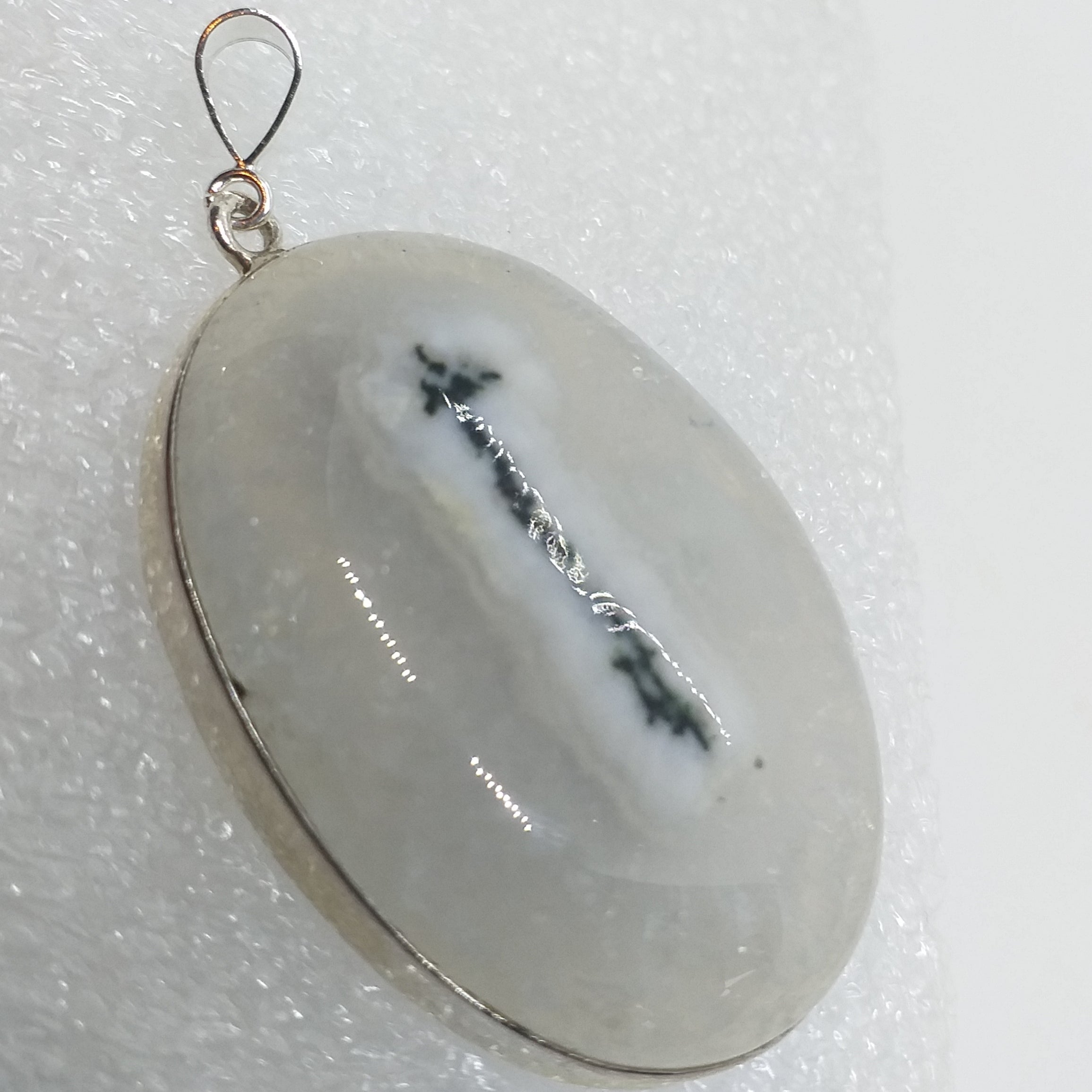 SOLARQUARZ Anhänger STALAKTIT 925 Sterling Silber oval