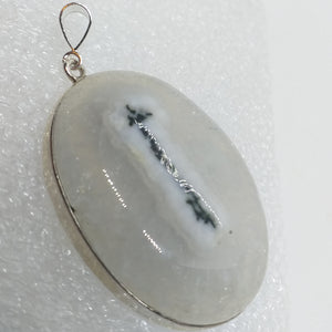 SOLARQUARZ Anhänger STALAKTIT 925 Sterling Silber oval
