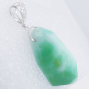 CHRYSOPRAS Anhänger 925 Sterling Silber 55 mm RIESIG