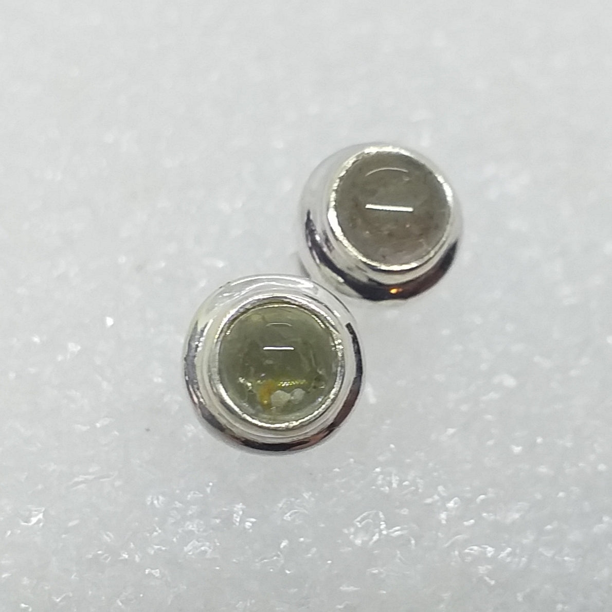 TURMALIN grün Ohrringe Ohrstecker 925 Silber grüner Verdelith