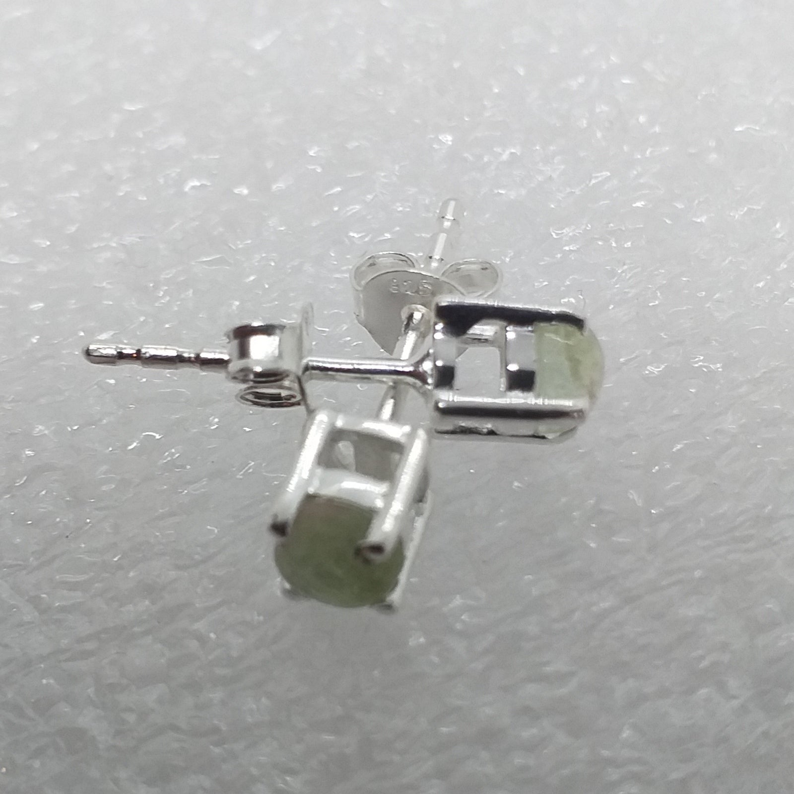 TURMALIN grün Ohrstecker 925 Silber grüner Verdelith Ohrringe
