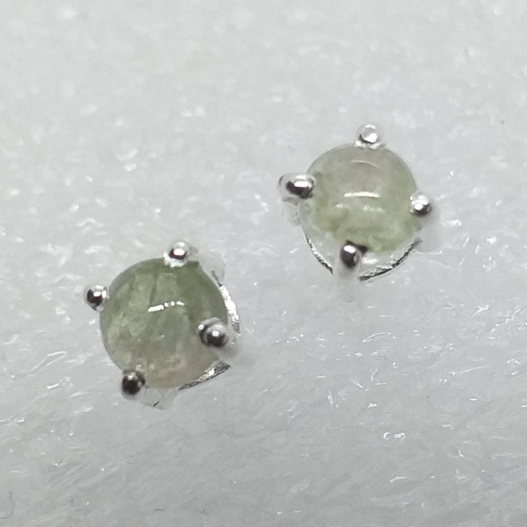 TURMALIN grün Ohrstecker 925 Silber grüner Verdelith Ohrringe