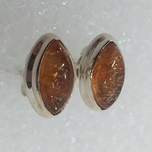 TURMALIN Ohrringe Ohrstecker 925 Silber pinker rosa orange Rubellit
