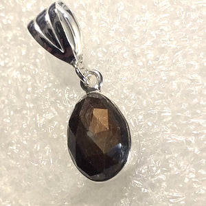 Zawadi GOLD SAFIR Anhänger 925 Sterling Silber SAPHIR