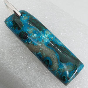 AZURIT MALACHIT Anhänger 925 Sterling Silber 62 mm
