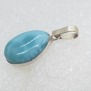 echter Natur LARIMAR Anhänger 925 Sterling Silber 28mm