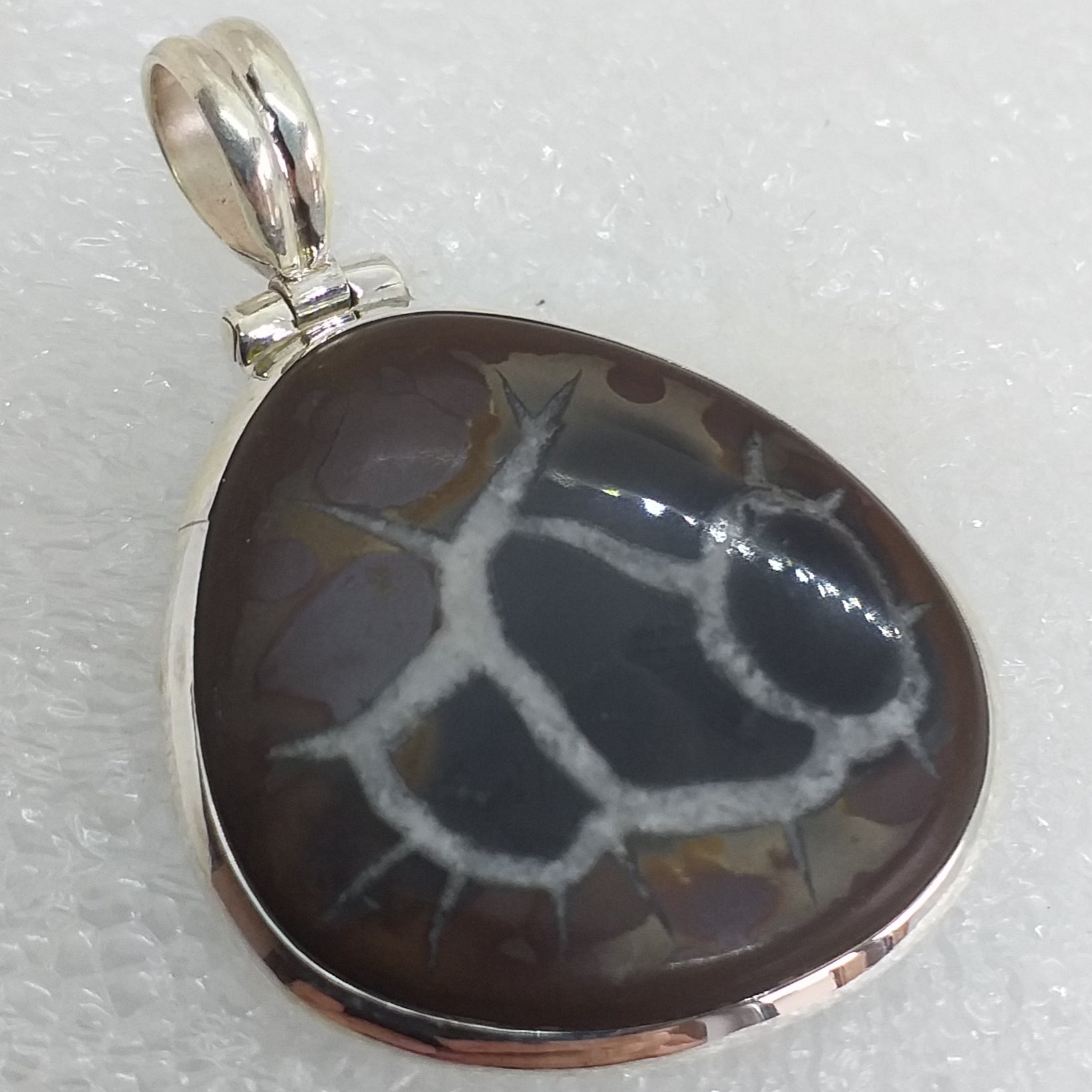 echte natürliche SEPTARIE Anhänger 925 Sterling Silber Marokko