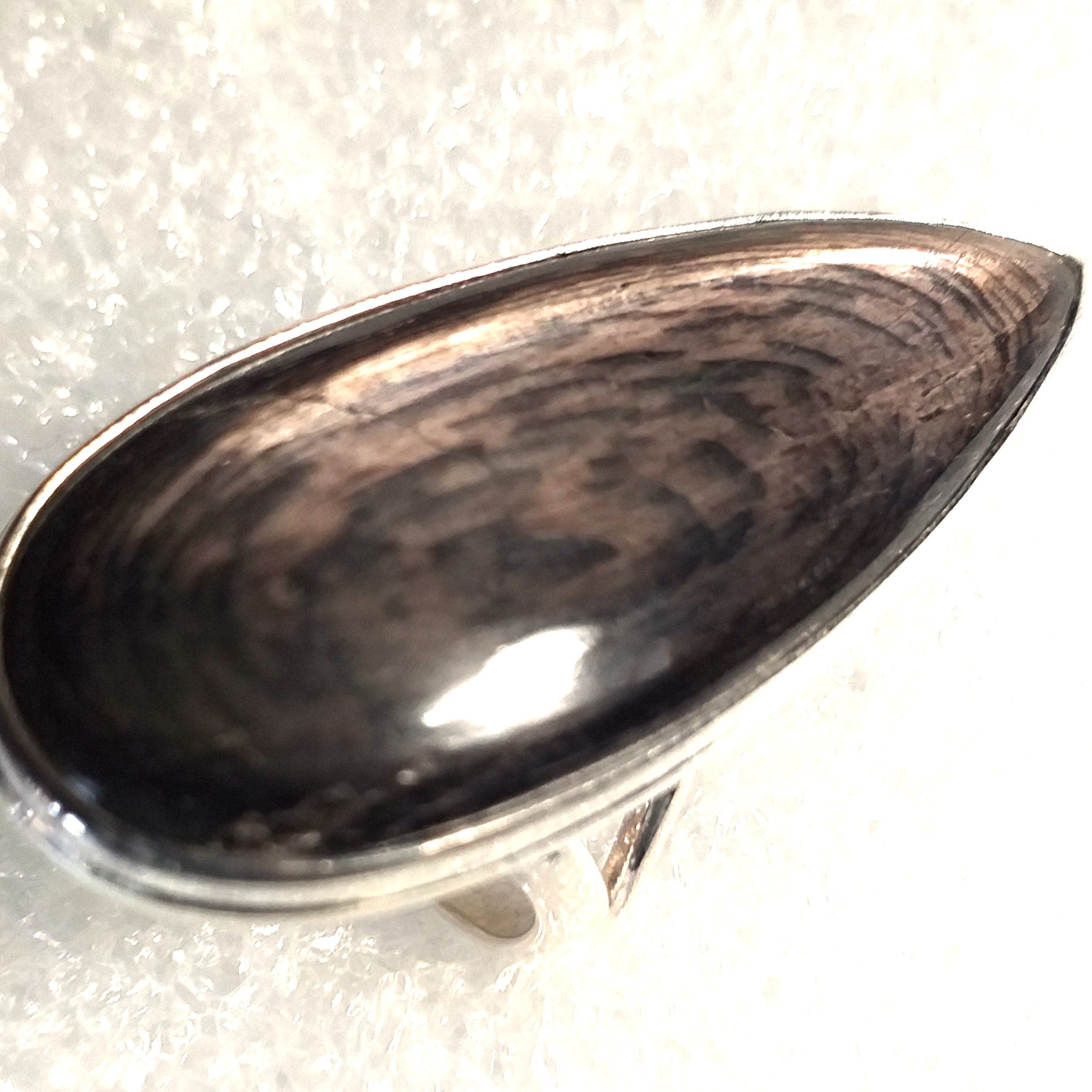 HYPERSTHEN Ring 925 Sterling Silber Gr.17 RIESIG 37mm