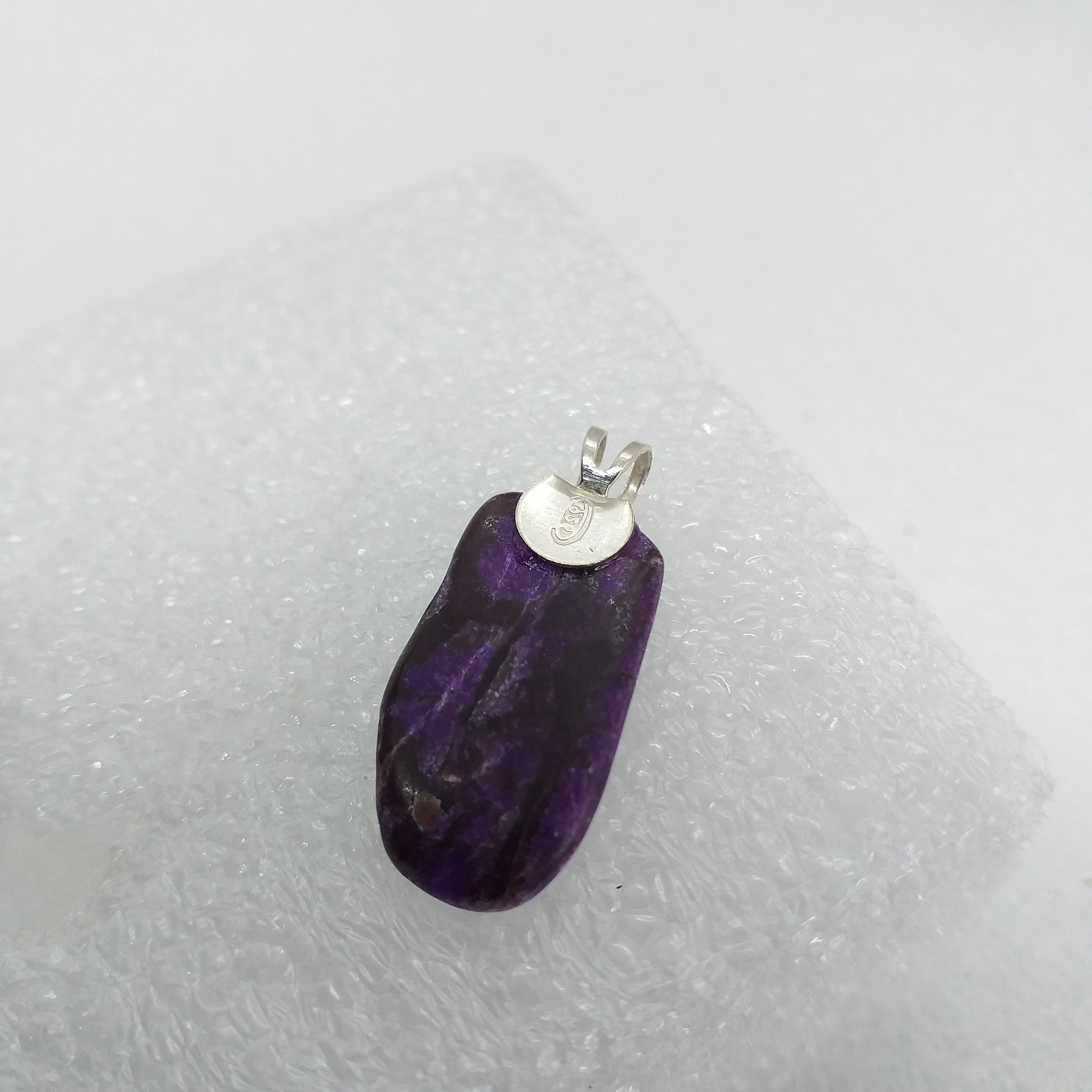SUGILITH  Anhänger 925 Sterling Silber echt und naturfarben
