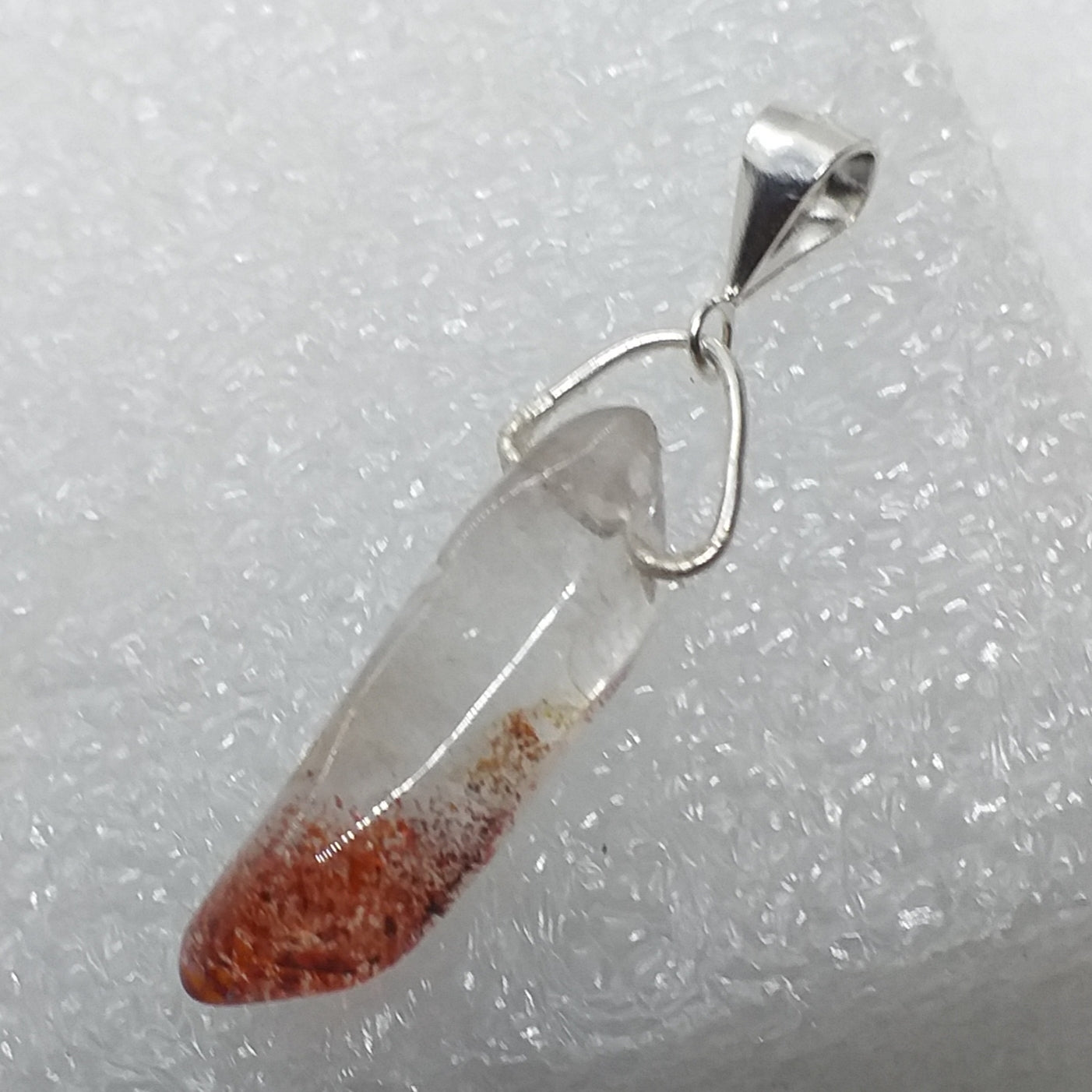 LEPIDOKROKIT Rubinglimmer Anhänger 925 Sterling Silber