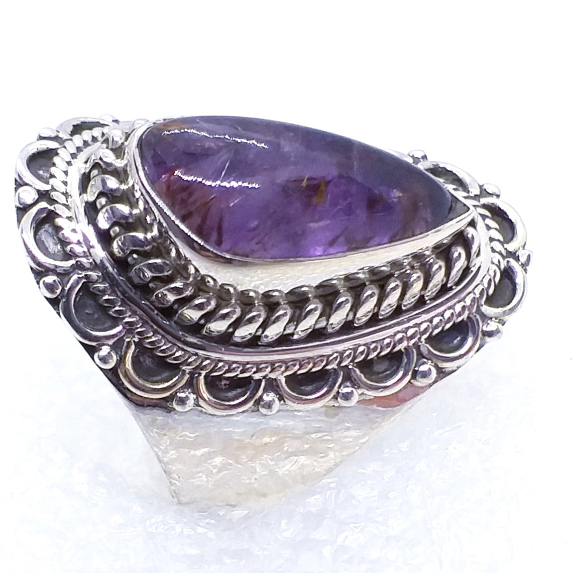 SUPER 7 SEVEN MELODYSTEIN Ring Gr. 19,5 925 Sterling Silber