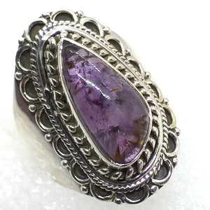 SUPER 7 SEVEN MELODYSTEIN Ring Gr. 19,5 925 Sterling Silber
