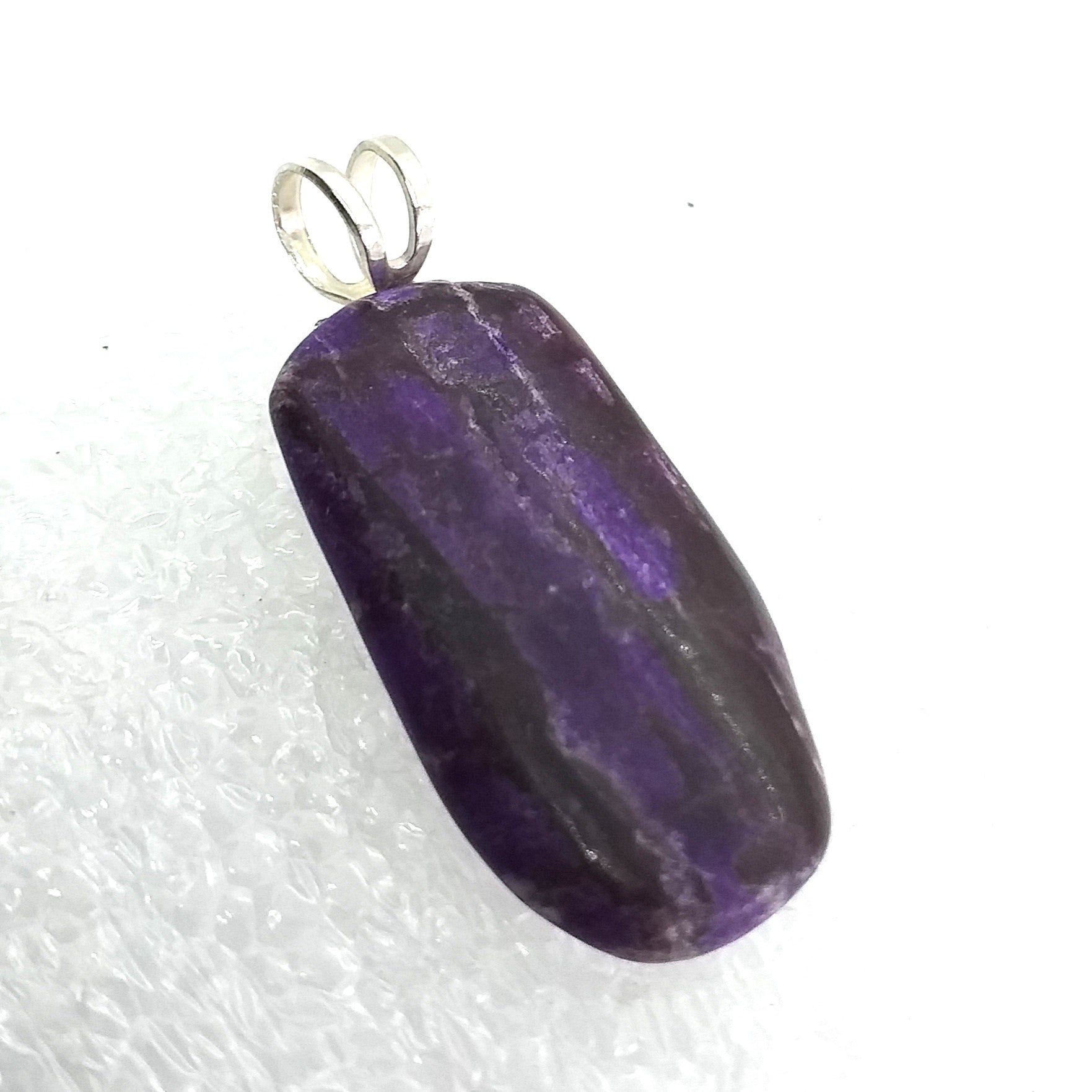 SUGILITH  Anhänger 925 Sterling Silber echt und naturfarben
