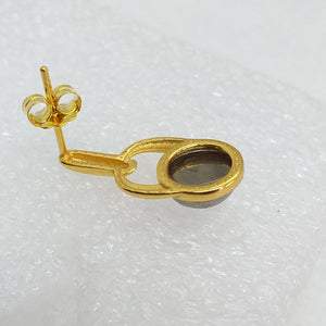 PYRIT Ohrstecker 925 Sterling Silber gold vergoldet Ohrringe