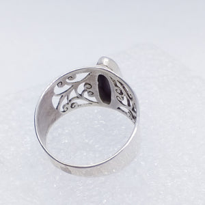 echter OPAL Australien Ring Gr. 19 925 Sterling Silber Triplette