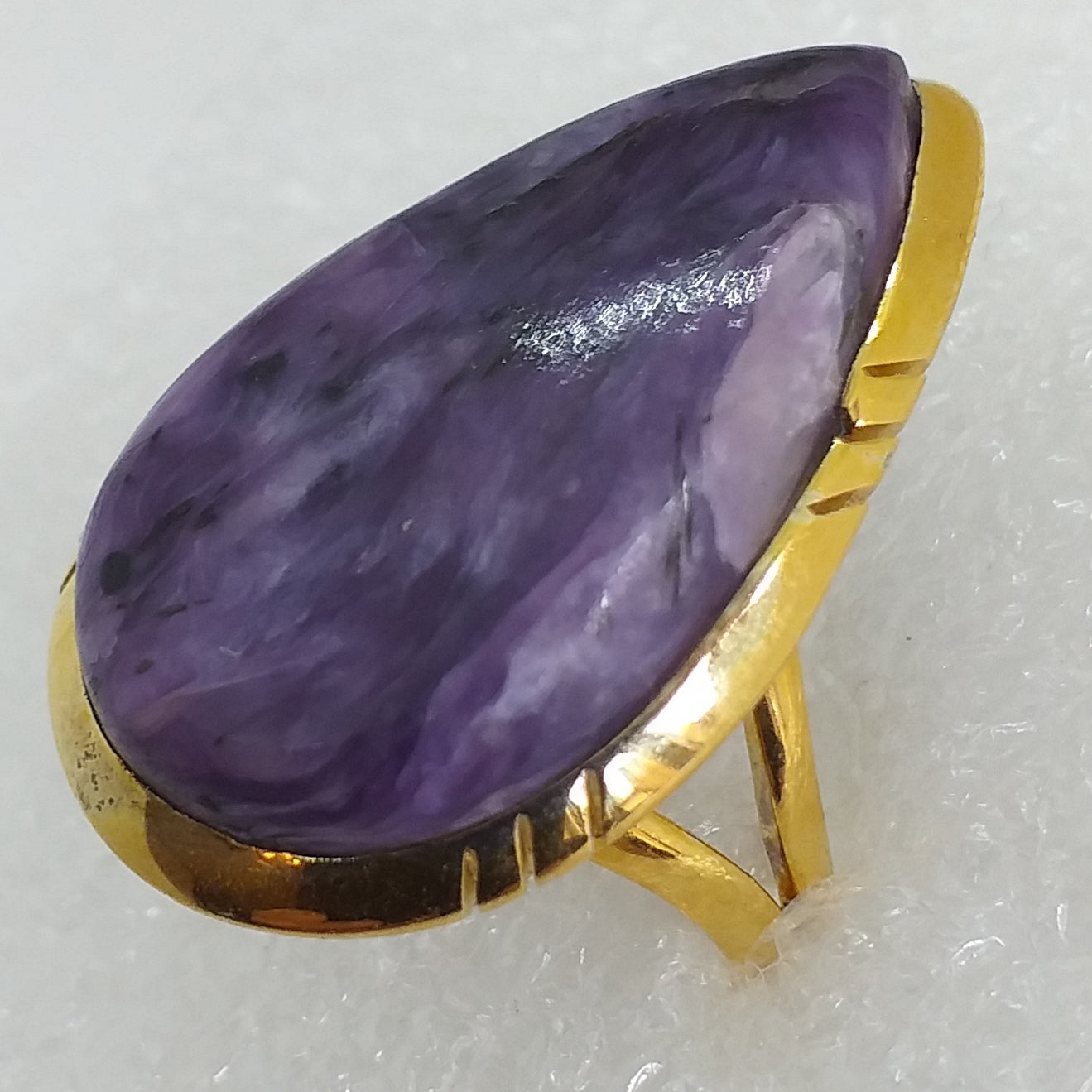 CHAROIT Ring Gr. 18 925 Sterling Silber Gold vergoldet 30mm
