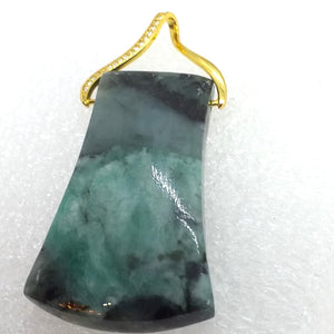 echter NATUR SMARAGD Anhänger 925 Sterling Silber Gold vergoldet
