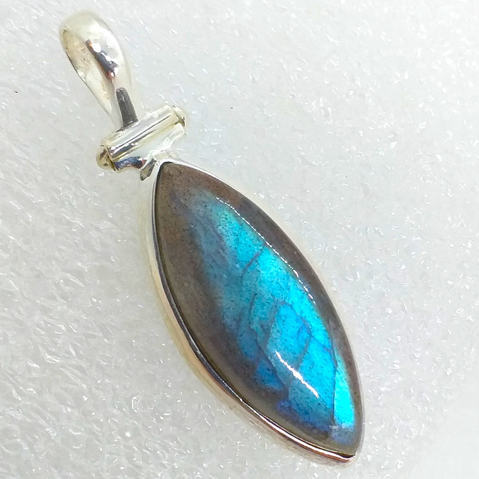 LABRADORIT Anhänger 925 Sterling Silber 52 mm (Kopie)