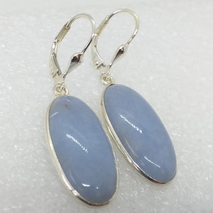 ANGELIT Ohrringe Klappbrisur 925 Sterling Silber Ohrhänger Engelstein