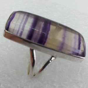 FLUORIT Ring Gr. 17 925 Sterling Silber29mm